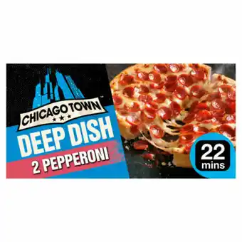 Asda Chicago Town 2 Deep Dish Pepperoni Pizzas offer