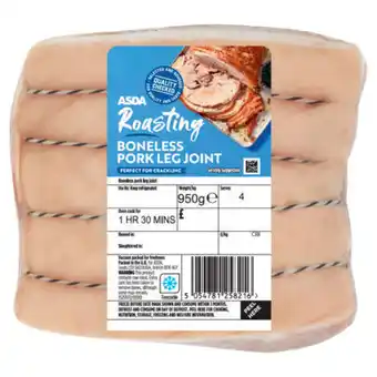 Asda ASDA Butcher's Selection Boneless Pork Leg Joint offer