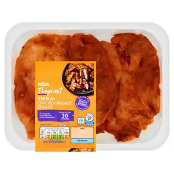 Asda ASDA Butcher's Selection Tikka Chicken Breast Steaks offer