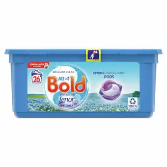 Asda Bold All-in-1 Pods Washing Liquid Capsules Spring Awakening 26 Washes offer