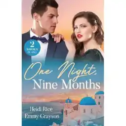 Asda Paperback One Night, Nine Months - Heidi Rice and Emmy Grayson offer