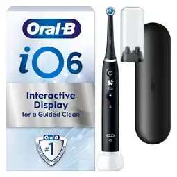 Morrisons Oral-B Io Series 6 Ultimate Clean Electric Toothbrush Black offer