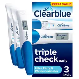 Morrisons Clearblue Digital and Visual Pregnancy Test Kit, Triple Check, 3 Tests offer