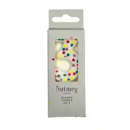 Morrisons Nutmeg Spot Number Candle No.3 offer
