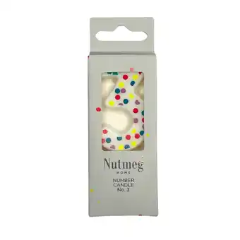 Morrisons Nutmeg Spot Number Candle No.3 offer