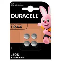 Morrisons Duracell Alkaline Button LR44 Batteries 1.5V (76A / A76 / V13GA) offer