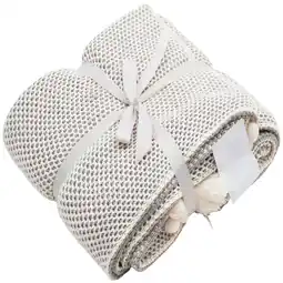 Morrisons Nutmeg Home Grey Honeycomb Throw 150 x 200cm offer