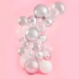 Morrisons Club Green Silver Balloon Arch offer