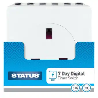 Morrisons Status 7 Day Digital Timer Switch offer