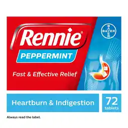 Morrisons Rennie Peppermint Heartburn & Indigestion Chewable Tablets offer