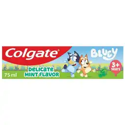 Morrisons Colgate Kids Bluey Toothpaste 3+ Years 75ml offer