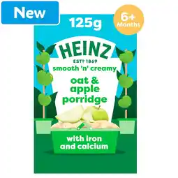 Morrisons Heinz Oat & Apple Porridge 6+ Months 125g offer