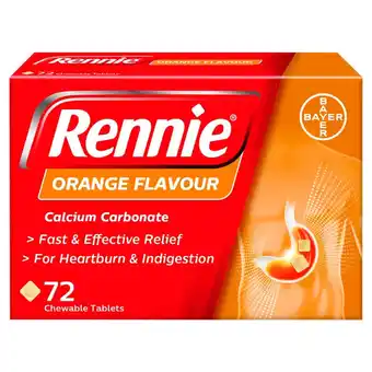 Morrisons Rennie Orange Heartburn & Indigestion Chewable Tablets offer