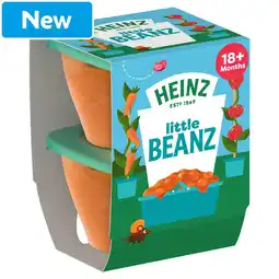 Morrisons Heinz Little Beans with Hidden Veggies Baby Food 2x100g offer