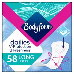 Morrisons Bodyform Dailies Long Panty Liners offer