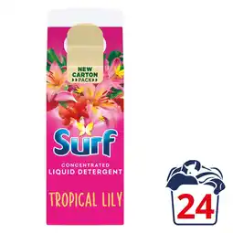 Morrisons Surf Laundry Washing Liquid Detergent Tropical Lily 24 Washes offer