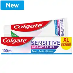 Morrisons Colgate Sensitive Instant Relief Whitening Toothpaste 100ml offer