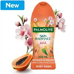 Morrisons Palmolive Skin Radiance Papaya & Peach Blossom Shower Gel Body Wash 450ml offer