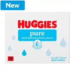 Morrisons Huggies Pure 12 x 48 Wipes offer