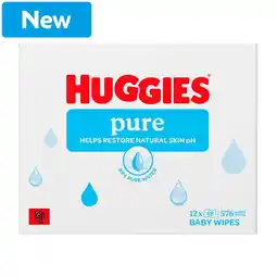 Morrisons Huggies Pure 12 x 48 Wipes offer