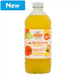 Morrisons Get More Vits Multivitamin Squash Orange, Mango & Passionfruit 750ml offer