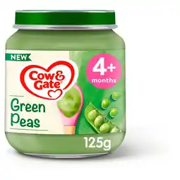 Morrisons Cow & Gate Peas Baby Food Snack Jar 4+ Months 125g offer