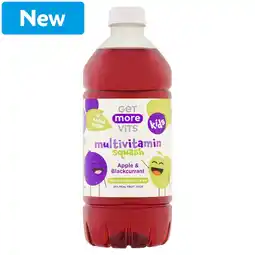 Morrisons Get More Vits Multivitamin Squash Apple & Blackcurrant 750ml offer