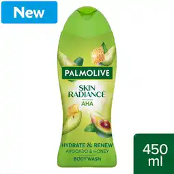 Morrisons Palmolive Skin Radiance Avocado & Honey Body Wash Shower Gel 450ml offer