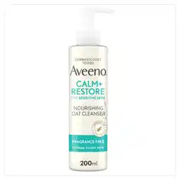 Morrisons Aveeno Face Calm & Restore Nourishing Oat Face Wash Cleanser 200ml offer