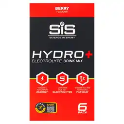 Morrisons Science in Sport Berry Flavour Hydro+ Electrolyte Drink Mix 6 Packl offer