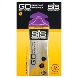 Morrisons Sis Go Isotonic Energy Gels Blackcurrant 6 Pack offer