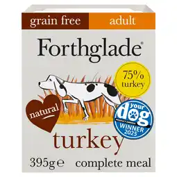 Tesco Forthglade Grain Free Adult Turkey & Vegetable 395G offer