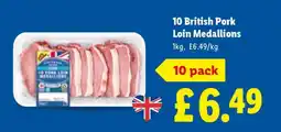 Lidl 10 British Pork Loin Medallions offer