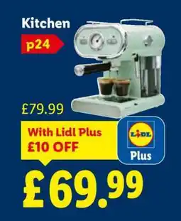 Lidl Kitchen Espresso Machine offer