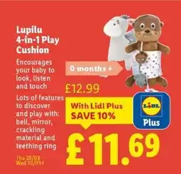 Lidl Lupilu 4-in-1 Play Cushion offer