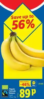 Lidl Organic Fairtrade Bananas offer