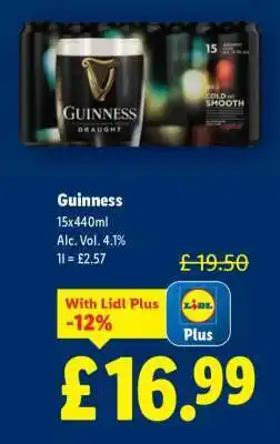 Lidl GUINNESS offer