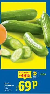 Lidl Snack Cucumbers offer