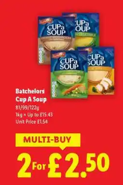 Lidl Batchelors Cup a Soup offer