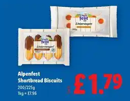 Lidl Alpenfest Shortbread Biscuits offer