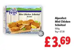 Lidl Alpenfest Mini Chicken Schnitzel offer