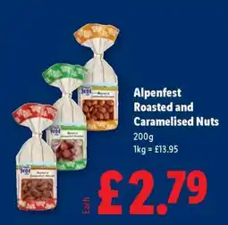 Lidl Alpenfest Roasted and Caramelised Nuts offer