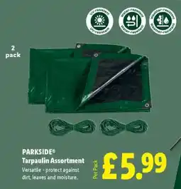 Lidl PARKSIDE Tarpaulin Assortment offer
