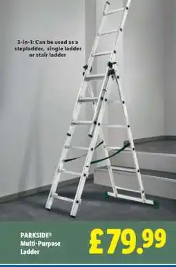 Lidl PARKSIDE Multi-Purpose Ladder offer
