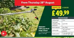 Lidl PARKSIDE 710W Long-Reach Hedge Trimmer offer