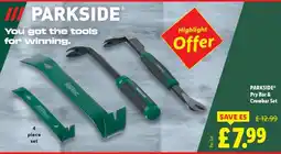 Lidl PARKSIDE Pry Bar & Crowbar Set offer