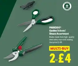 Lidl PARKSIDE Garden Scissor/Shears Assortment offer