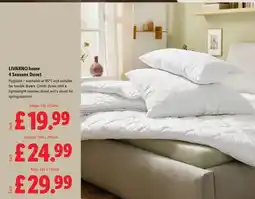 Lidl LIVARNO home 4 Seasons Duvet offer