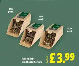 Lidl PARKSIDE Chipboard Screws offer