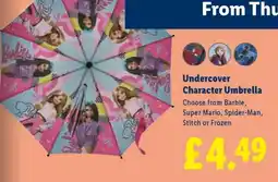 Lidl Undercover Character Umbrella offer